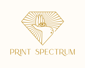 Gold Clairvoyant Eye logo design