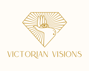 Gold Clairvoyant Eye logo design