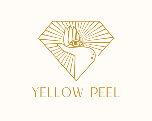 Gold Clairvoyant Eye logo design