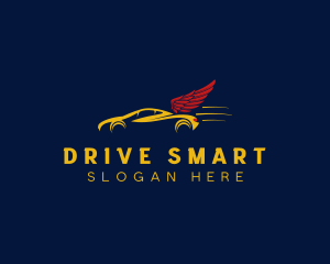 Race Car Wing Driving logo