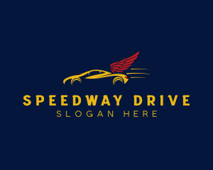 Race Car Wing Driving logo