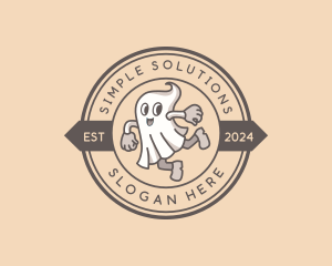 Ghost Halloween Costume Logo