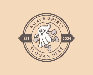 Ghost Halloween Costume logo design