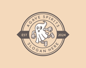 Ghost Halloween Costume logo design