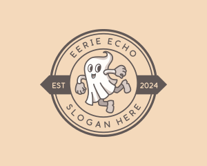 Ghost Halloween Costume logo design