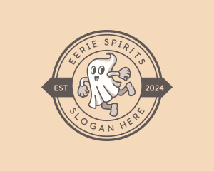 Ghost Halloween Costume logo design