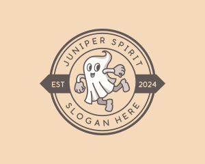 Ghost Halloween Costume logo design