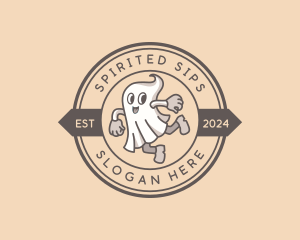 Ghost Halloween Costume logo design