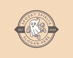 Ghost Halloween Costume logo design