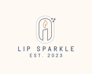 Bright Sparkle Candle logo design