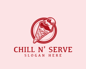 Ice Cream Dessert Creamery logo
