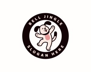 Jumping Happy Dog  Logo