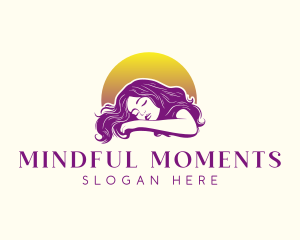 Relax Woman Sleeping logo