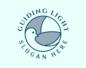 Spiritual Pigeon Bird logo design