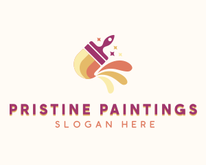 Paint Brush Renovation logo design