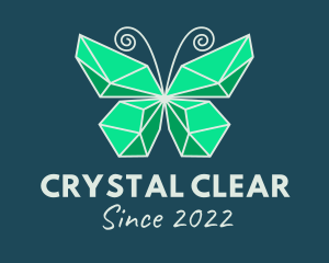 Crystal Butterfly Jewelry logo design