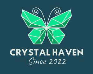 Crystal Butterfly Jewelry logo design