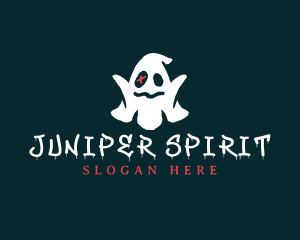 Halloween Spooky Ghost logo design