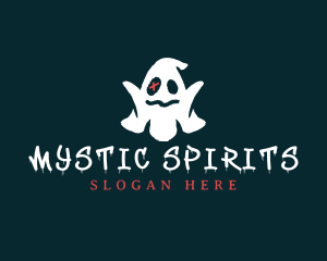 Halloween Spooky Ghost logo