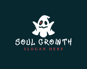 Halloween Spooky Ghost logo