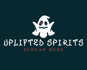 Halloween Spooky Ghost logo design