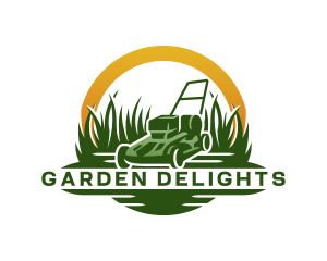 Lawn Grass Mower  logo design