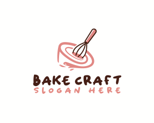 Whisk Bowl Baking logo design