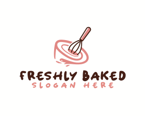 Whisk Bowl Baking logo design