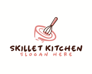 Whisk Bowl Baking logo design