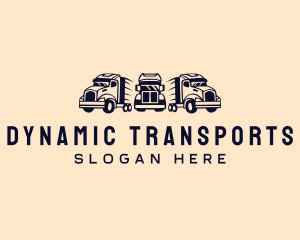 Transport Fleet Trucking logo design