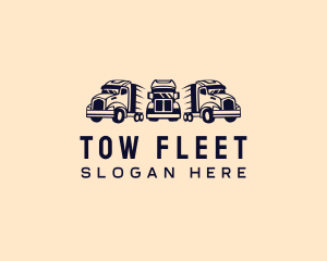 Transport Fleet Trucking logo design