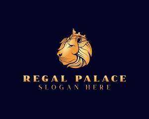 Regal Crown Lion logo design