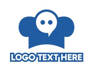 Message - Blue Chef Messaging logo design