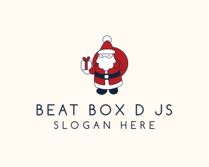 Santa Claus Gift Logo