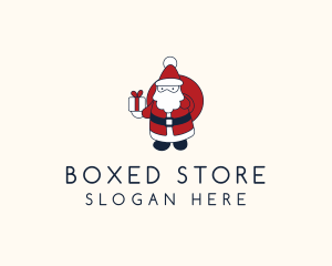 Santa Claus Gift logo design