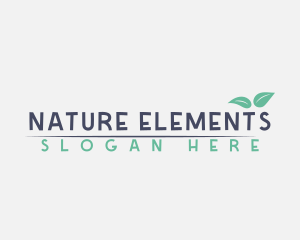 Nature Organic Leaf logo design