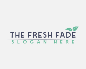 Nature Organic Leaf logo design