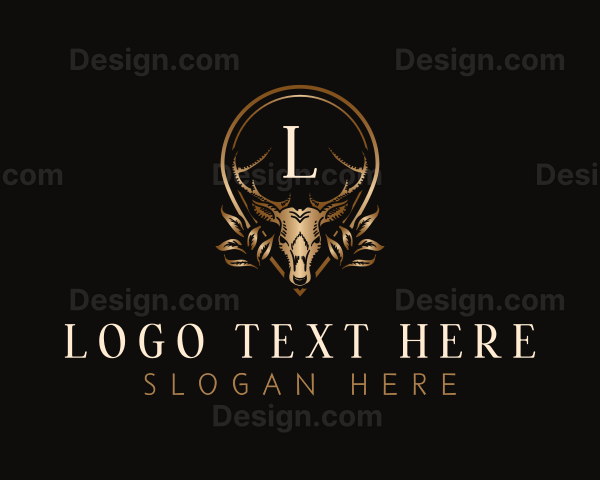 Deer Stag Wildlife Logo