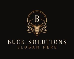 Deer Stag Wildlife logo design