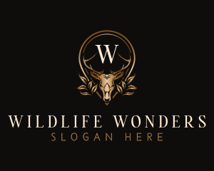 Deer Stag Wildlife logo design