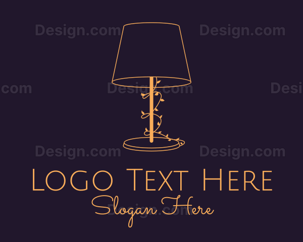 Gold Lampshade Vine Logo