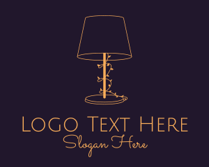 Gold Lampshade Vine logo