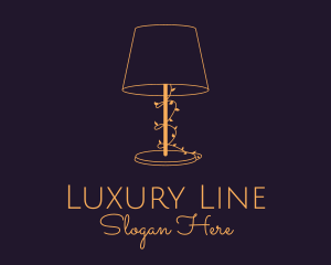 Gold Lampshade Vine logo design