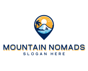 Holiday Travel Volcano logo design