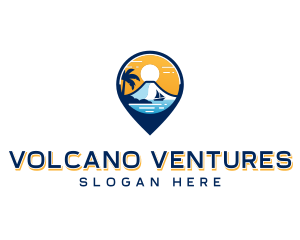 Holiday Travel Volcano logo design