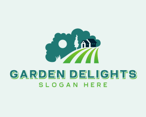 Backyard Lawn Gardening logo design