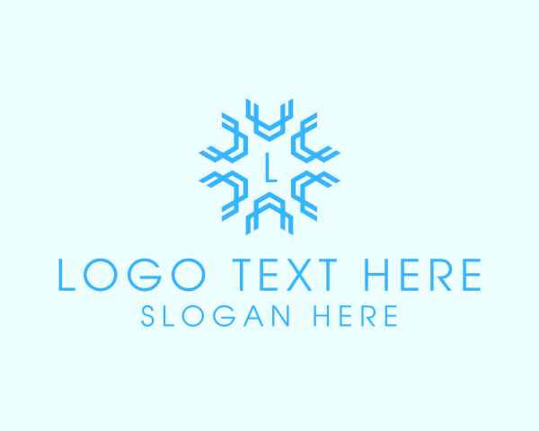 Snowflake logo example 4