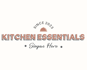 Vintage Kitchen Banner Wordmark logo design