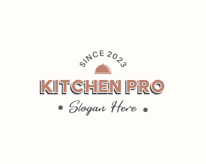 Vintage Kitchen Banner Wordmark logo design