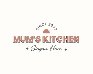 Vintage Kitchen Banner Wordmark logo design